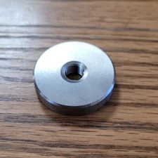 Tungsten Weight 3oz Silver 5/16" Archery Stabilizer Weight 1.25" Dia.