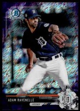 2017 Bowman Chrome Purple Shimmer Adam Ravenelle Detroit Tigers