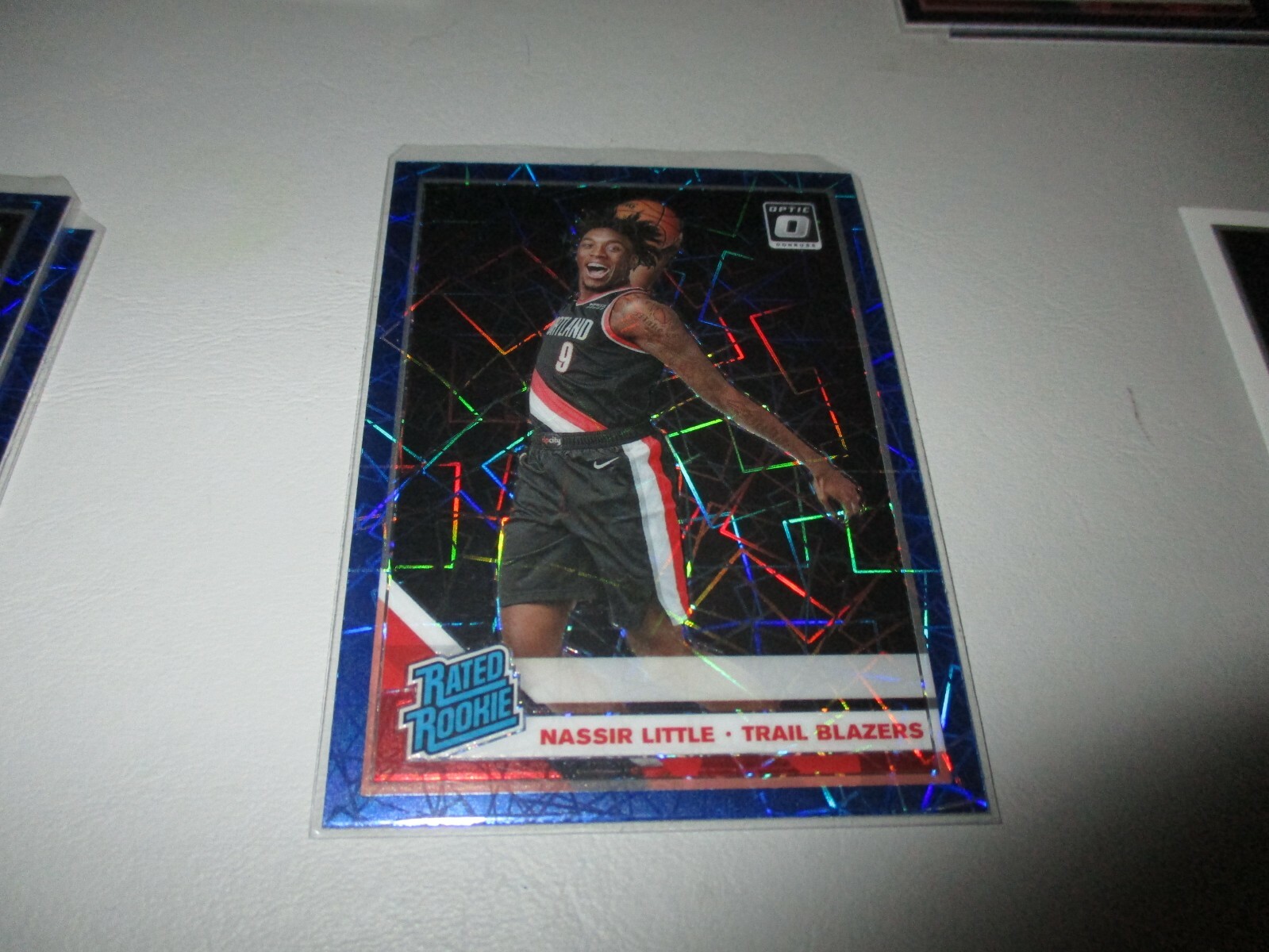 Nassir Little 2019-20 Donruss Optic Rated Rookie Blue Velocity Prizm RC #154