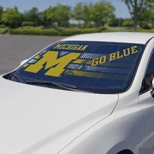 Fanmats 60015 Michigan Wolverines Windshield Sun Shade