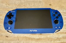 Sony PS Vita 1000 OLED - Blue GREAT  8GB Sony Memory Card  Charger