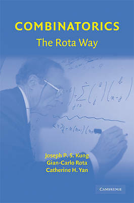 Combinatorics: The Rota Way Kung Rota Yan Hardback Cambridge University Press