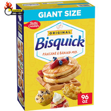 Betty Crocker Bisquick Original Pancake  Baking Mix, Giant Size, 96 Oz