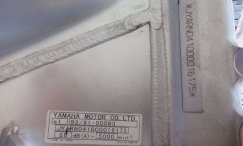 Yamaha YZF R1 RN04 00-01 Rahmen Hauptrahmen mit Fahrzeugpapiere - Bild 8 von 8