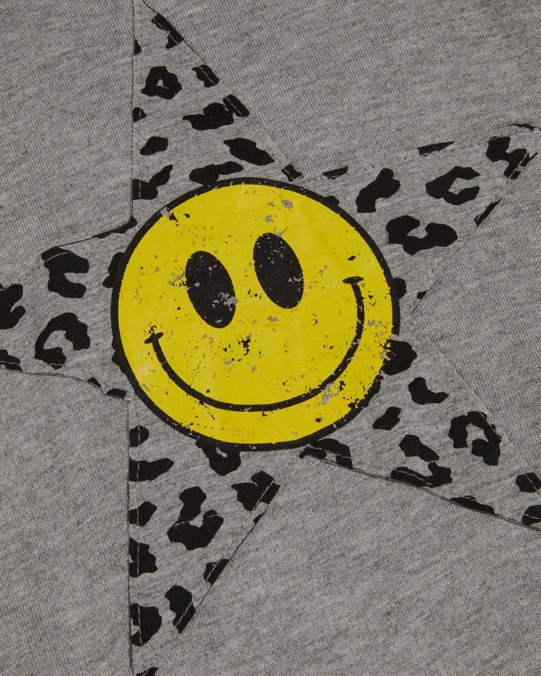 $76 Flowers By Zoe Girls Gray Long-Sleeve Happy Face Sweatshirt Sweater Size S - Image 3 of 4