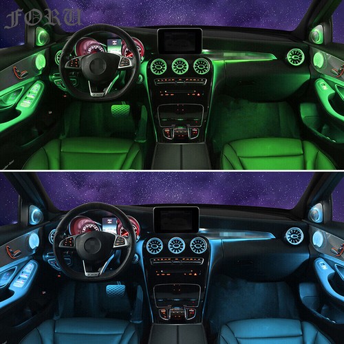 ⭐ for w205 Mercedes-Benz C Class COUPE 64 Color Ambient Light AC Vent C43 C63 S - Picture 7 of 8
