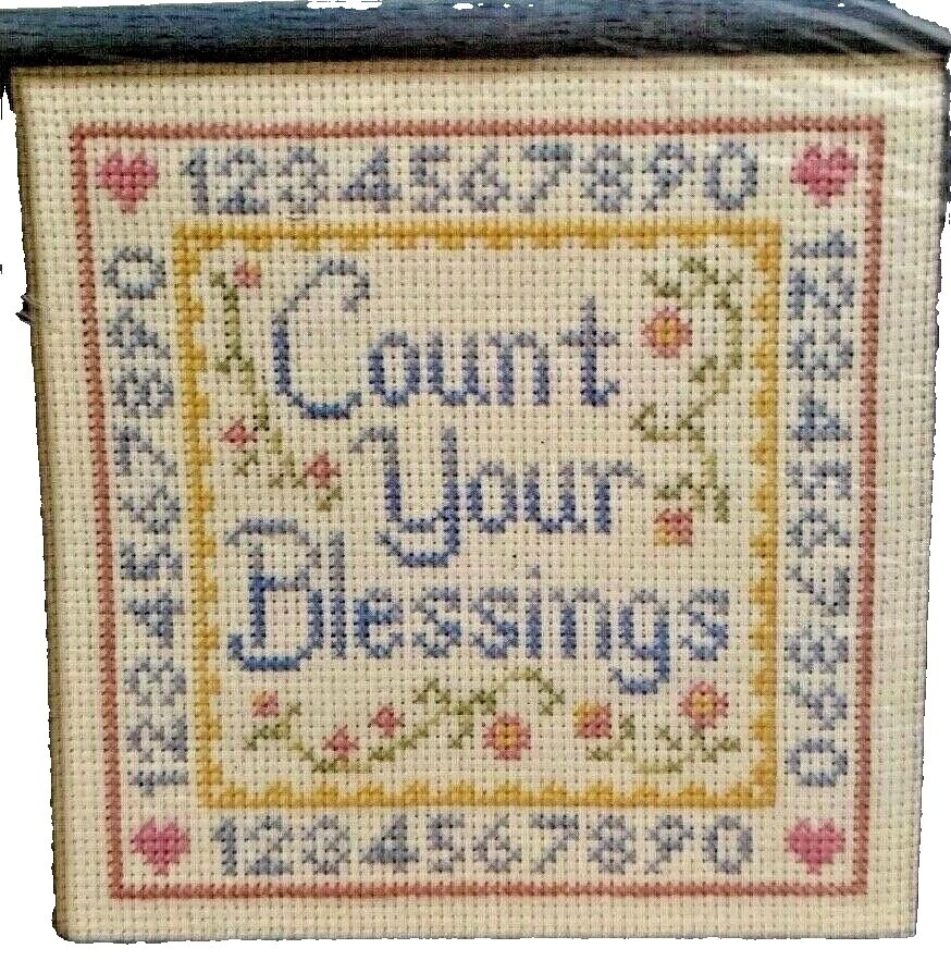 Letters, Numbers & Words Hand Embroidery Framed Pictures