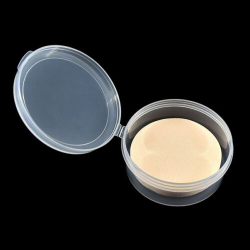 Round Clear Lidded Small Plastic Box Home Organizer Jewelry Beads Storage Boxes - Picture 9 of 9
