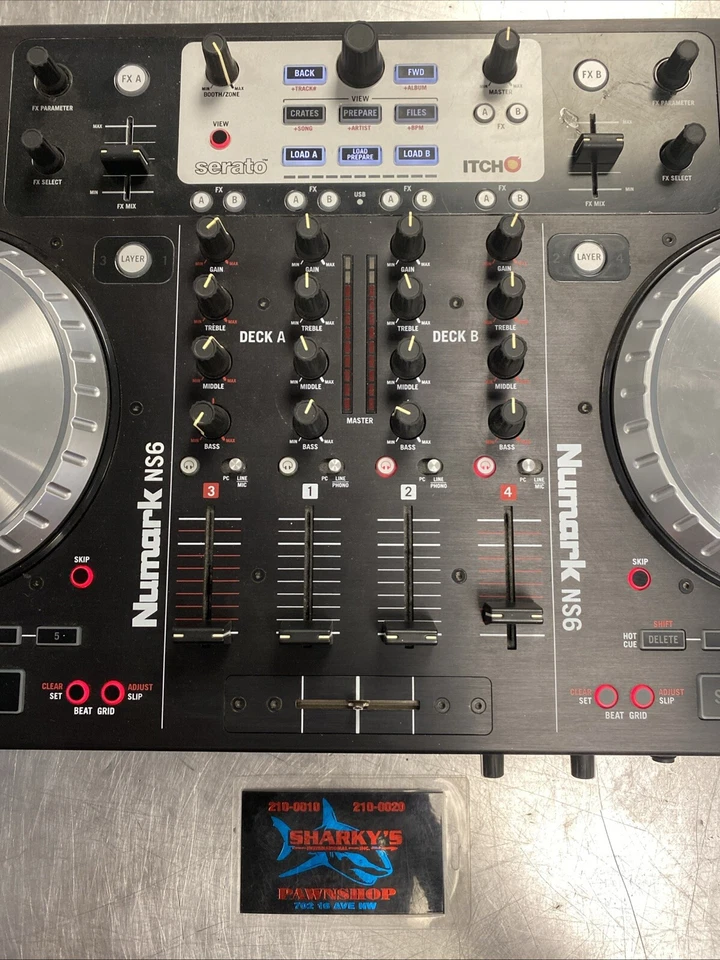 Numark NS6 4 Channel DJ Controller Untested - Image 3 of 4