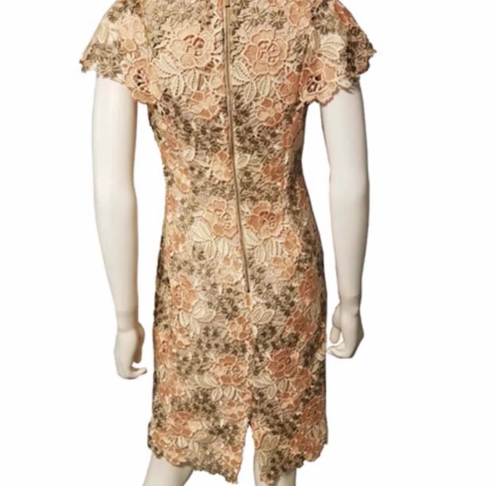 Calvin Klein Floral Lace Embroidered Sheath Dress - Image 3 of 4