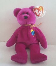 Vintage TY Beanie Baby 1999 MILLENIUM The Bear Orig Tag  Cover W/Fr Ship