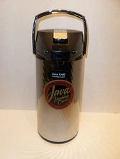 Java Trading Co Commercial Airpot Vacuum Glass Coffee Tea Beverage Dispenser 2.2