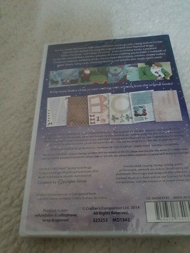 Crafter's Companion CD ROM - Raymond Briggs Father Christmas (CD-SNOW-FCPC) - Picture 2 of 2