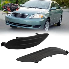 New Pair Fog Light Covers For Toyota Corolla 05-08 W/o Hole Left & Right Pair
