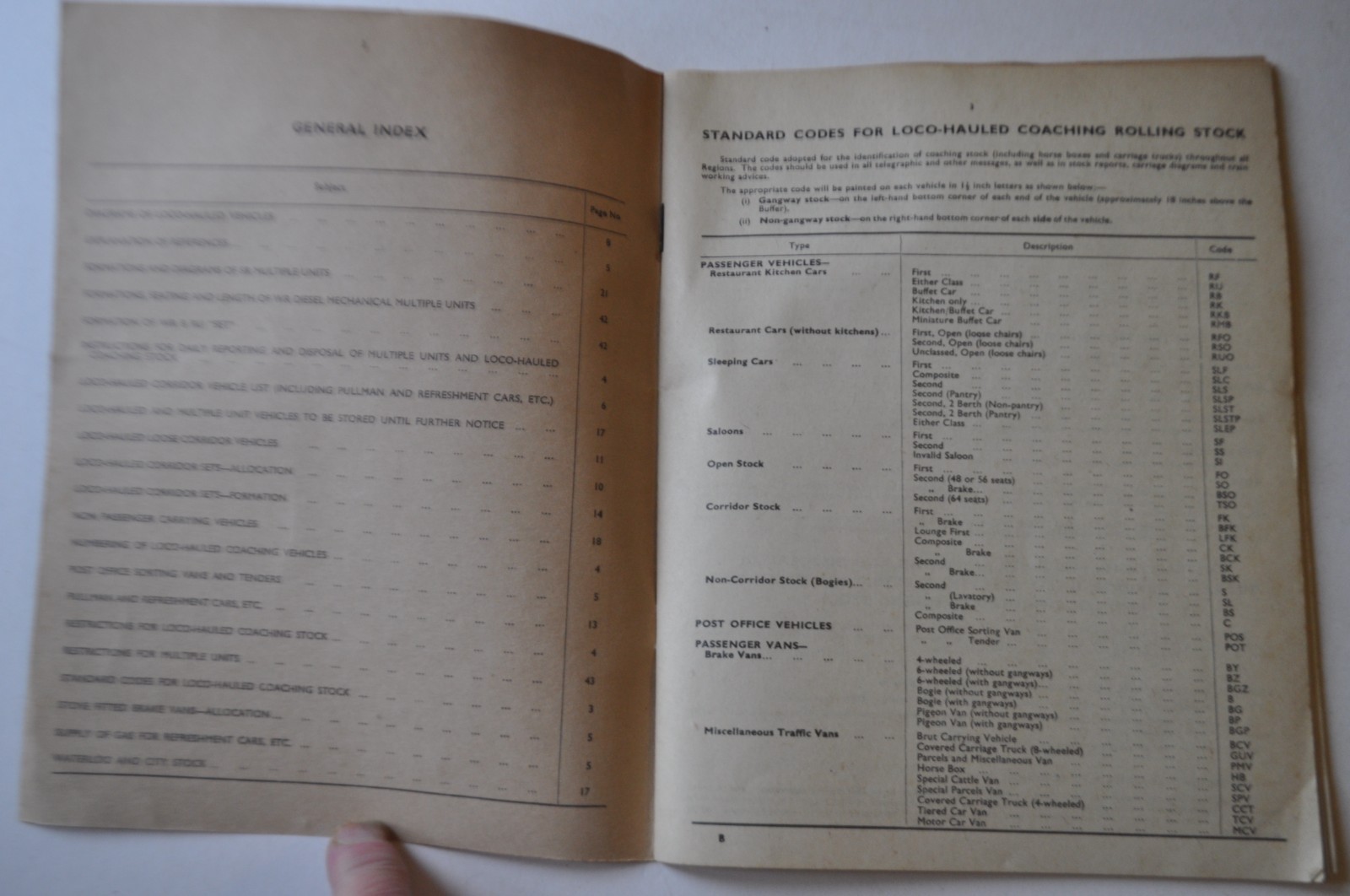 4 May 1970 Southern Region Appendix to Carriage Railway Working Notices