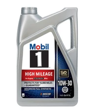 Mobil 1 High Mileage Full Synthetic Motor Oil 10W-30, 5 Quart .  NEW