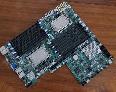 SERVER MAINBOARD SUPERMICRO H8DGU-F REV:2.01 + 2 Opteron 6320 8core