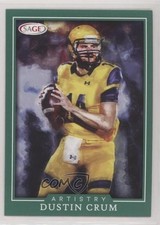2022 SAGE Low Series Artistry Green Dustin Crum #ART-DC 0x9a