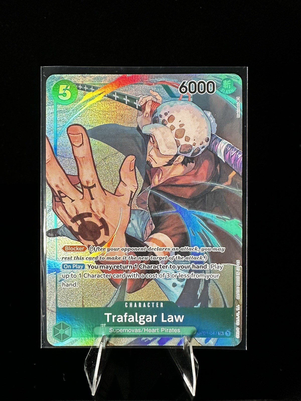 Trafalgar Law OP01-047 SR Romance Dawn One Piece Rare READ DESCRIPTION
