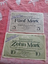 Maulbronn 4 banknoty pieniądze awaryjne 