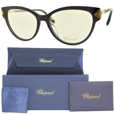 NEW!! CHOPARD VCH332S 06LA Blue Oval Full Rim Womens Optical Frame Eyeglasses