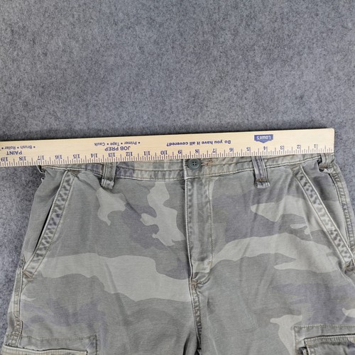 Vintage Mossimo Pants Mens 34x34 Camo Woodland Utility Outdoor Baggy Skate Y2K - Picture 4 of 10