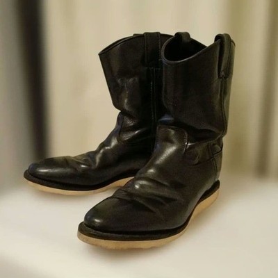 CHIPPEWA Wellington boots, engineer boots, patent leather finish. #0513