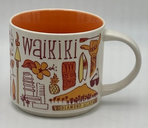 Starbucks 2018 Waikiki Hawaii Been There Series Collection 14 oz Coffee Mug