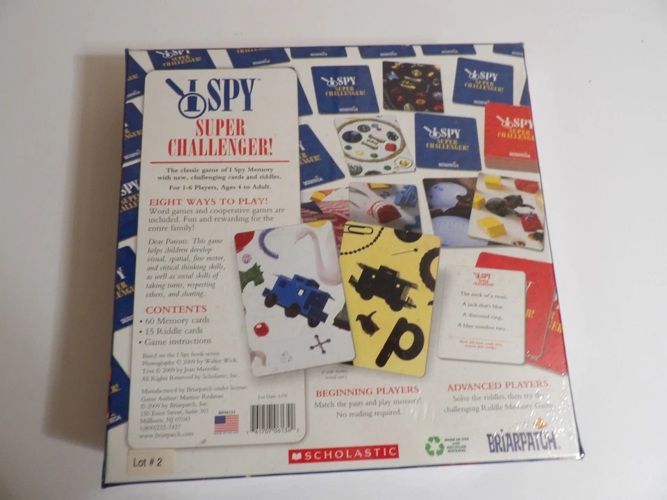 I Spy Super Challenger! Classic Memory Game Picture Riddles BY Briarpatch Age4+ - Image 2 of 4