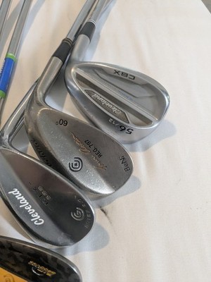 5 right Cleveland wedges.CBX,CG14,Rtx 588 2.0,tour action beni