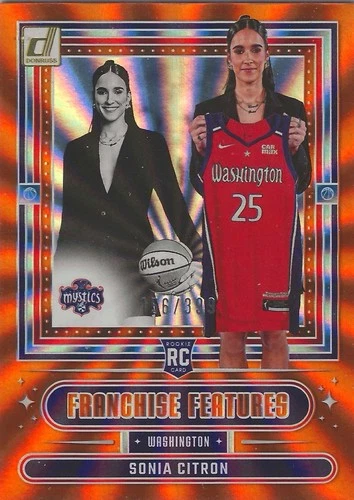 2025 Panini Donruss WNBA - Franchise Features Sonia Citron #17 Orange Laser /399