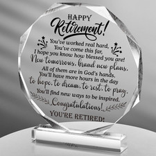 Happy Retirement Gifts for Women 2025 Plaque clear