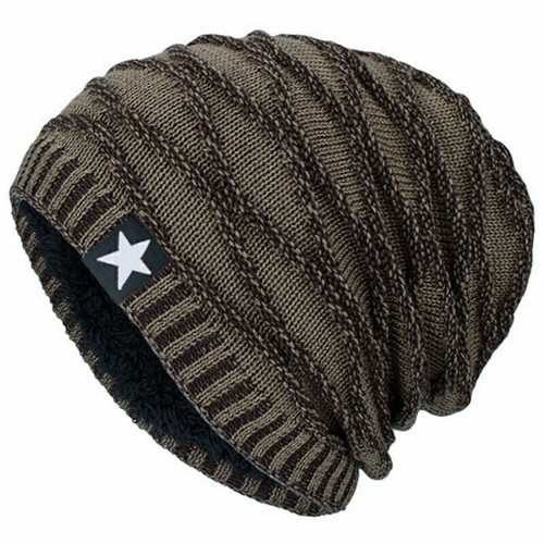Winter Men Women Knitted Slouch Beanie Hat Thermal Fleece LinedBaggy Skull Cap&ㅖ - Picture 21 of 40