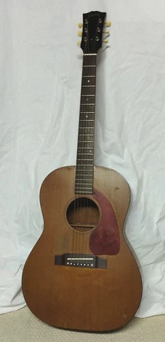 Gibson LGO Early 1960s Regular Neck Acoustic Guitar Wood Bridge Modified Vintag