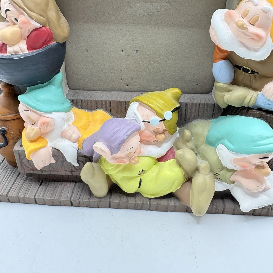 Marco de fotos auténtico vintage 3D Blancanieves 7 enanos parques Disney Foto 4 de 4