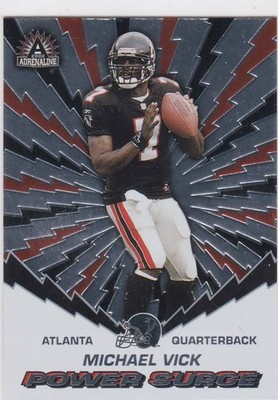 2002 Pacific Adrenaline #1 Michael Vick Power Surge FALCONS Free Shipping!
