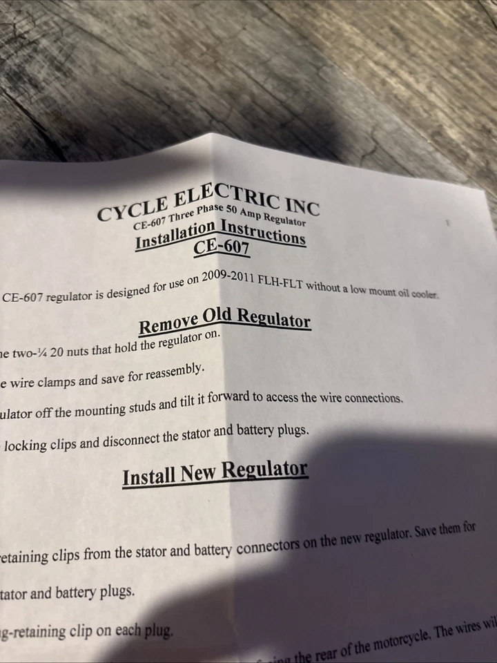Regulador rectificador Cycle Electric CE-607 para encendido eléctrico eléctrico Foto 2 de 4