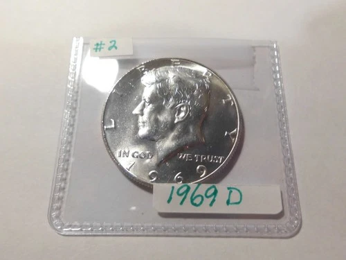1969(D) KENNEDY HALF DOLLAR - SILVER - B/U UNCIRCULATED FROM US MINT SET #2