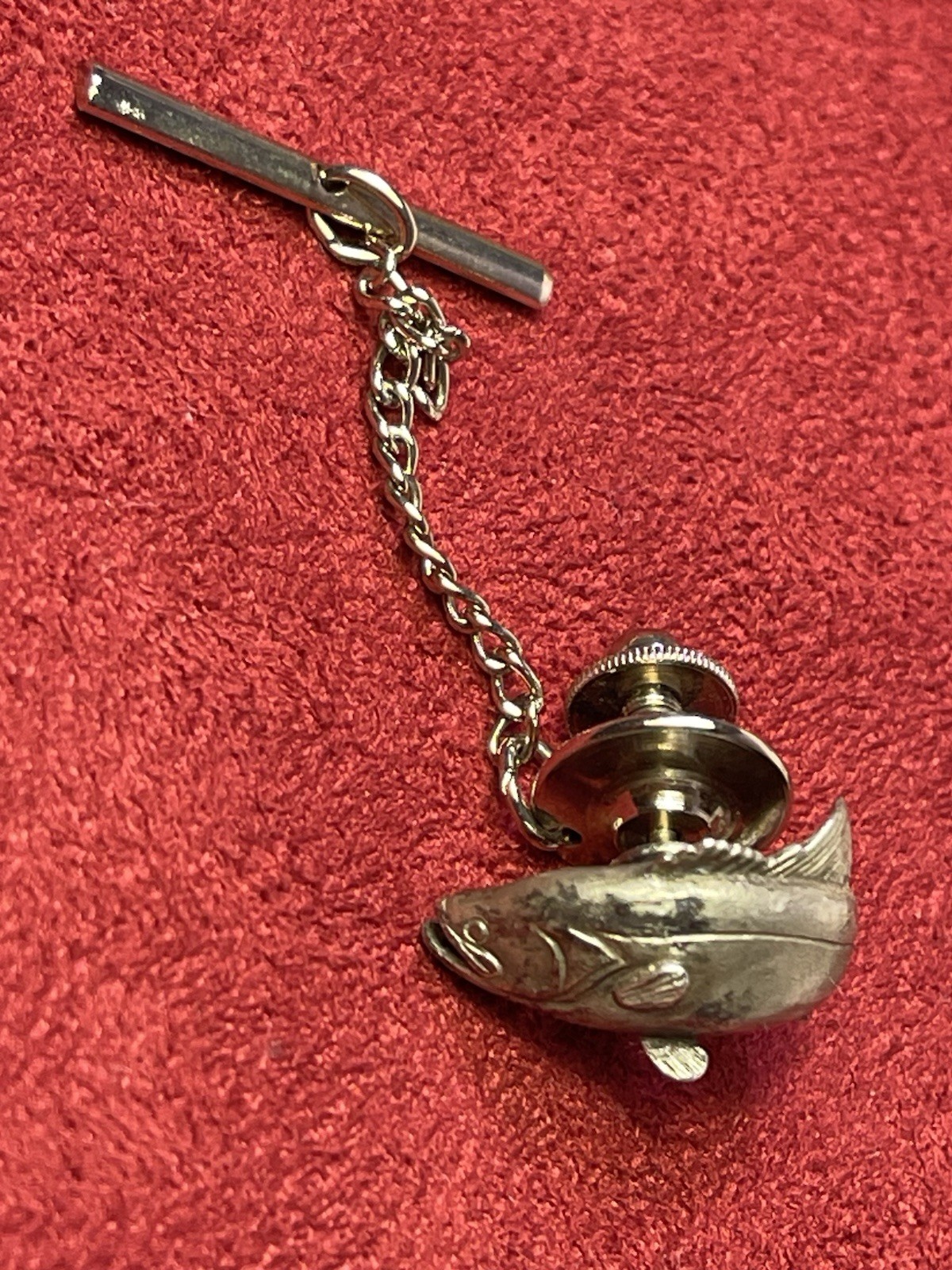 Solid Sterling Silver Original Sid Bell Trout Tie… - image 11