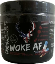 Bucked Up Woke AF 'Merica Rocket Pop Workout Supplement Powder EXP: 07/2027 New