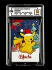 2024 Pokémon CG 10 Pristine PIKACHU Christmas Data TCG XMAS Holiday CGC PSA 3