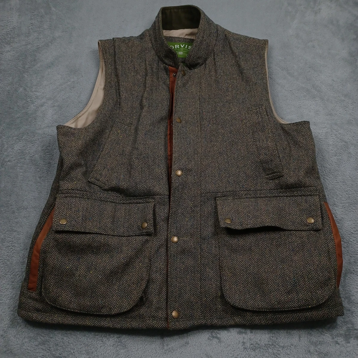 Orvis Vest Coats, Jackets & Vests Wool Outer Shell for Men for