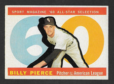 1960 Topps #571 Billy Pierce, Sport Magazine All Star, 7th Series, NM NRMT