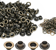 5MM Grommets Eyelets 200 Pcs, Self Backing Eyelets for Bead Cores, Clothes, Leat