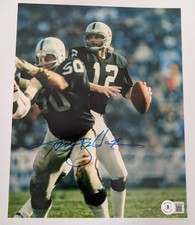 Ken Stabler Signed Oakland Raiders Beckett Cert Authentic Auto 10x8 Photo B
