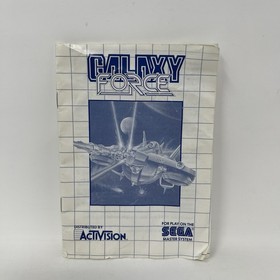 Galaxy Force Sega Master System SMS Authentic Variant CIB w/Manual - Tested