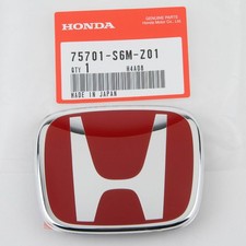 Rear Emblem Fit For Honda Acura Badge Rsx Dc5 Red H Type R Tsx Cl9 Fit Gd1