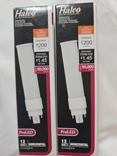 2 Halco 50,000 Hour ProLED Horizontal Plugin Cool White 4000k 1200 Lumens Bulb