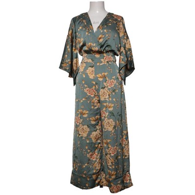 Zara Basic Collection, Jumpsuit, Größe: M, Grün/Gelb/Mehrfarbig, Polyester #7qj