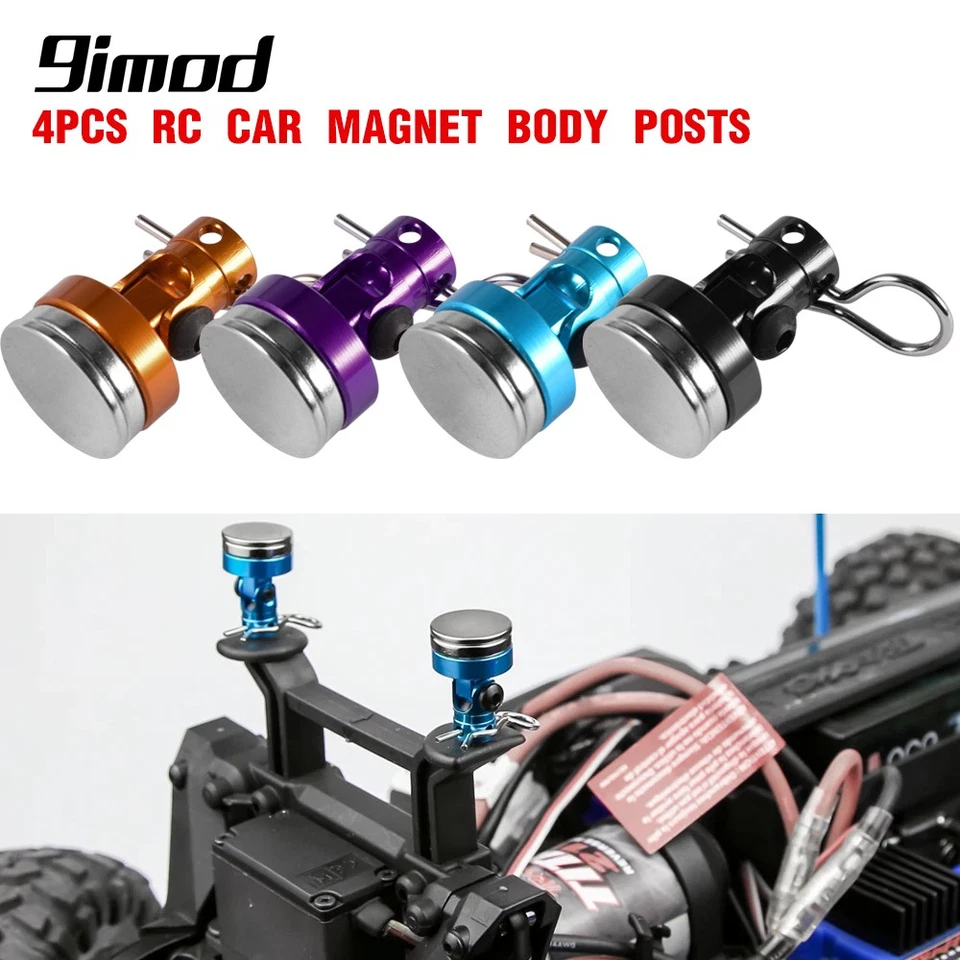 4pcs RC Magnetic Body Post Metal RC Car Shell Mount Column Clips for 1/10 Cars - Image 4 of 4